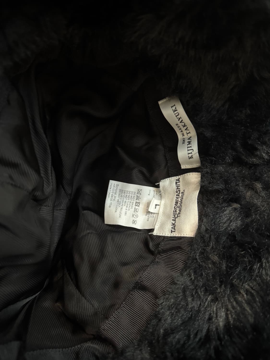 솔로이스트 x 키지마 타카유키 21aw 퍼 버킷햇 상품이미지5