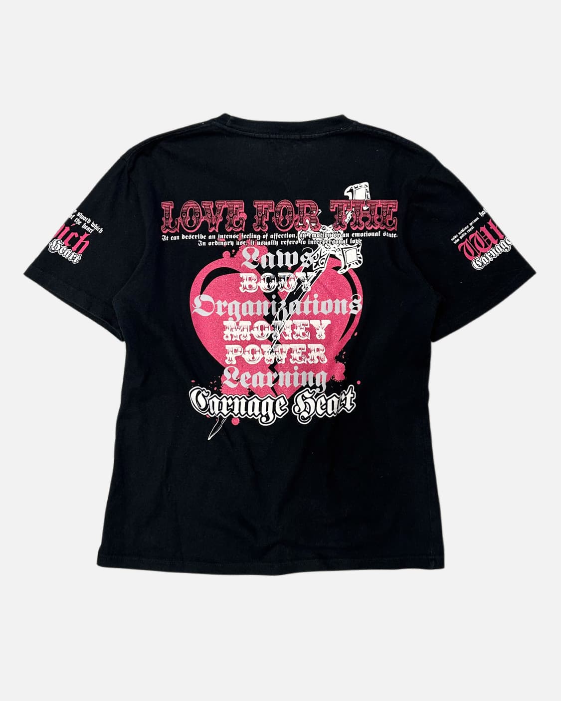 BEAUMERE heart dagger lettering t-shirt 상품이미지4