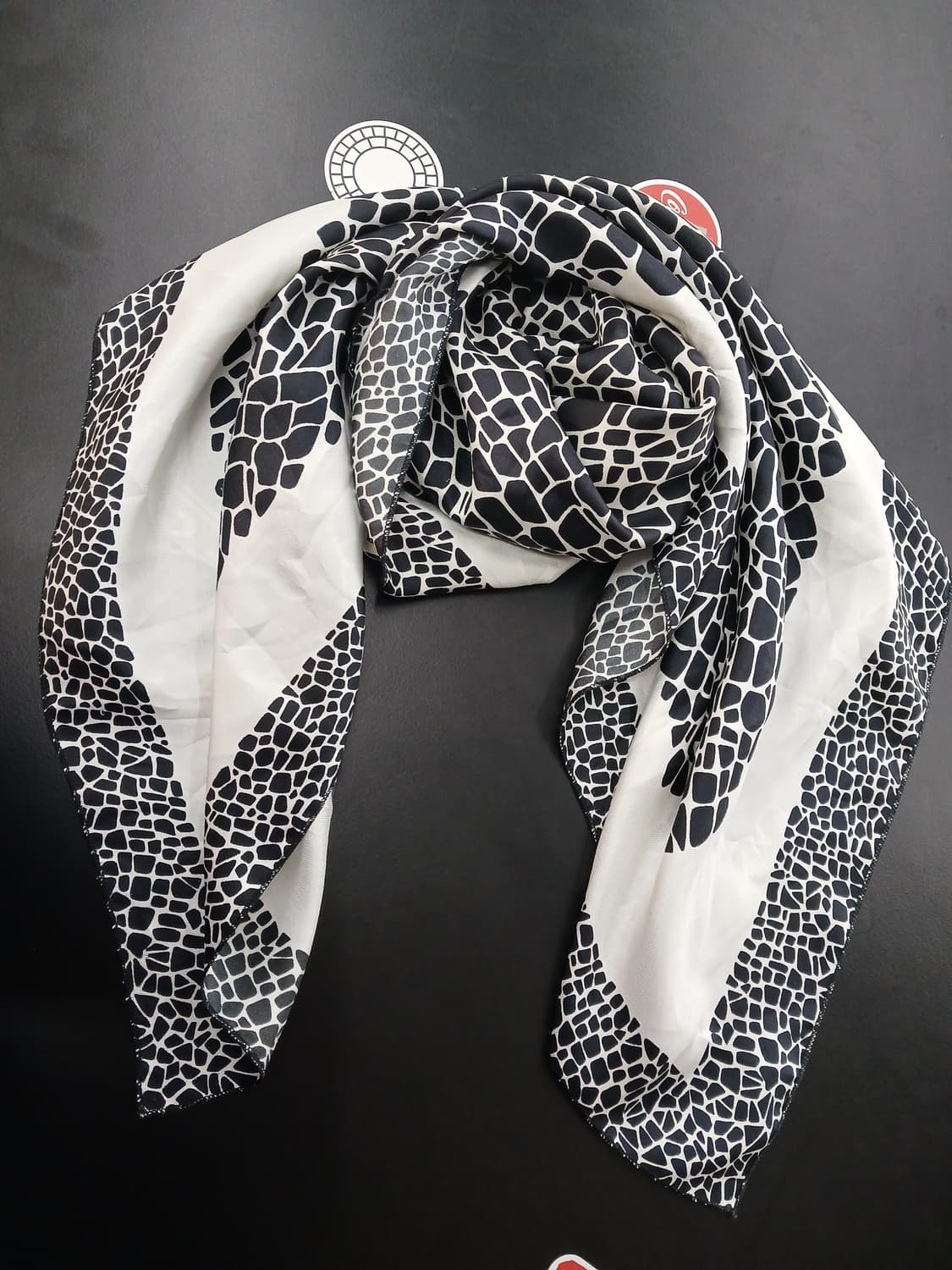 갸루 호피 사각 스카프 상품이미지1