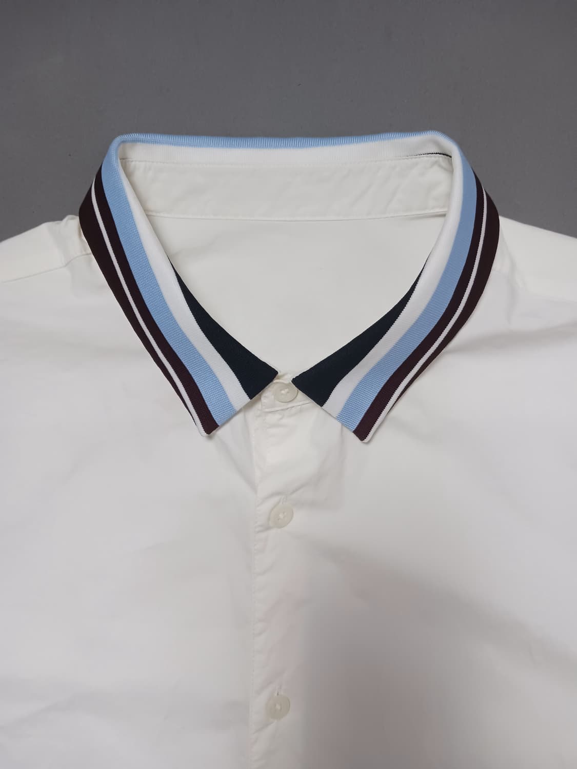 [110] TNGT 라인배색 면 긴팔캐주얼셔츠 상품이미지2