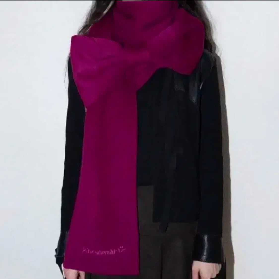 핀쿠노마루 머플러 딥 마젠타 상품이미지1