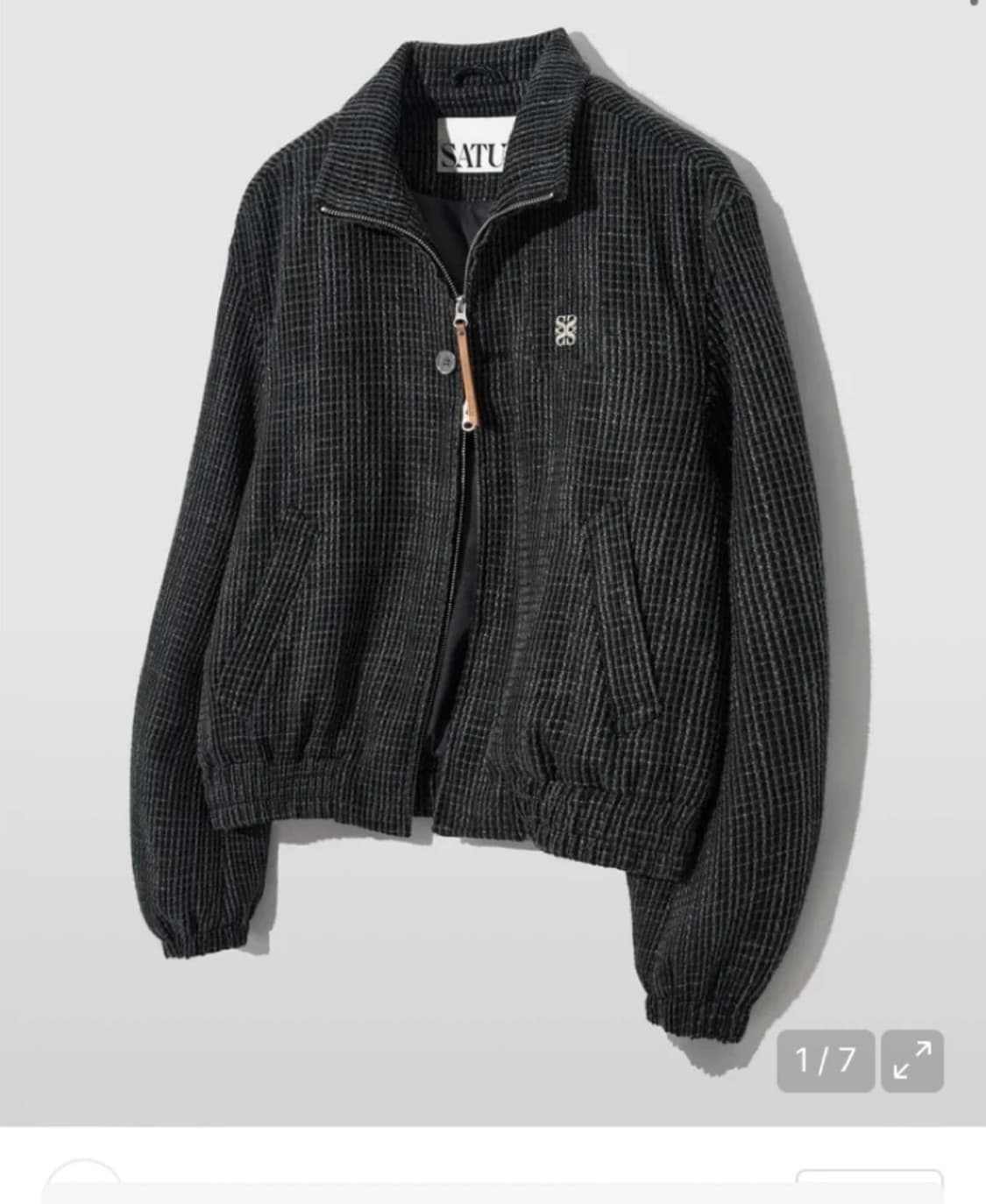 세터 트위드 집업 L 상품이미지1