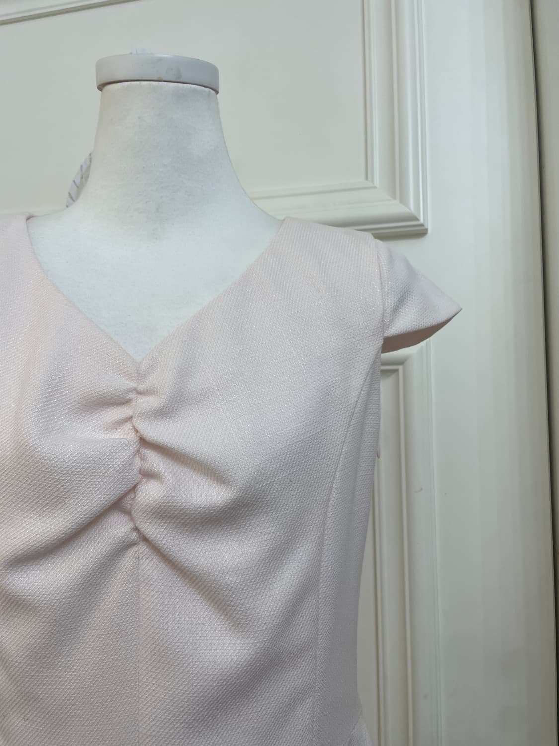 pink twinkle tweed shirring french sleev 상품이미지8