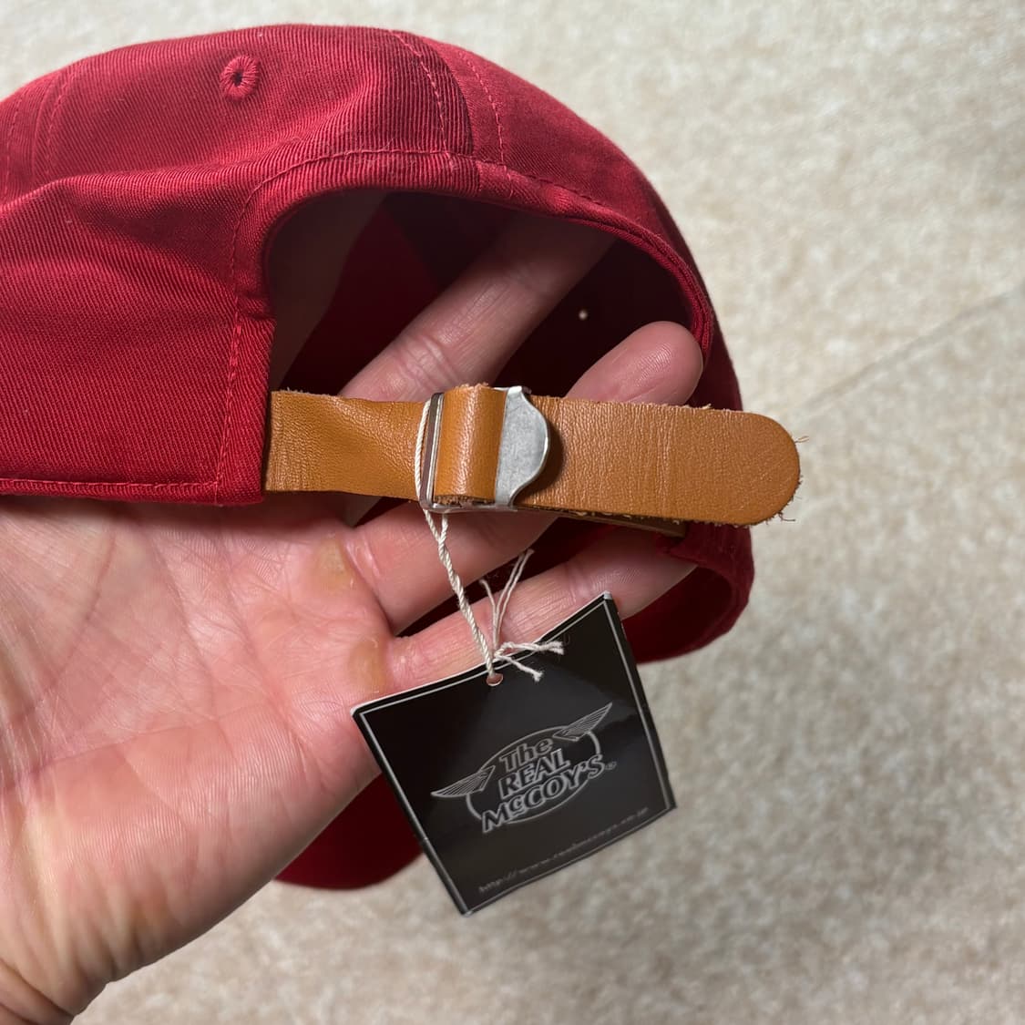 리얼맥코이 레드 볼캡 상품이미지4