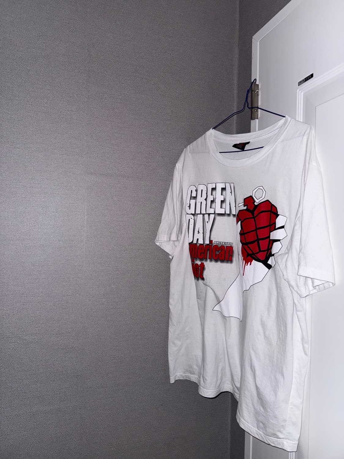 Greenday American Idiot 락 밴 흰색반팔 상품이미지3