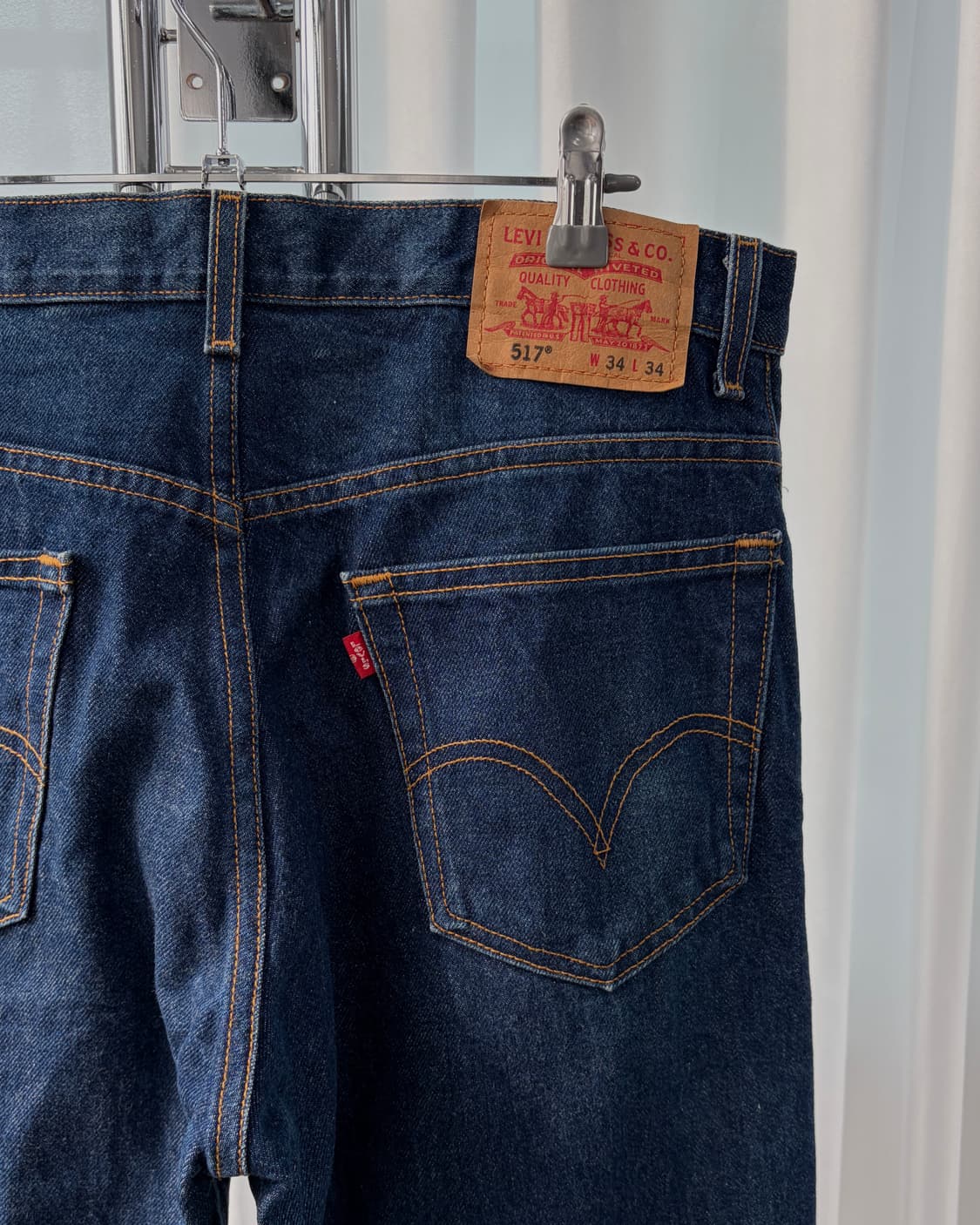 [34인치]리바이스 00s 멕시코산 517 부츠컷 데님 팬츠 상품이미지3