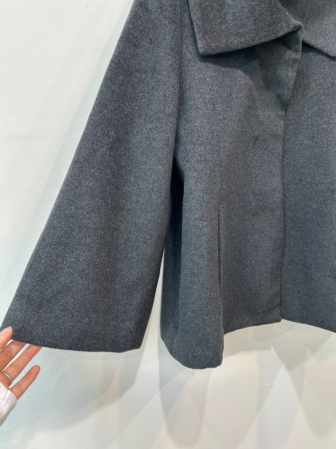챠콜 카라 울 자켓 상품이미지7