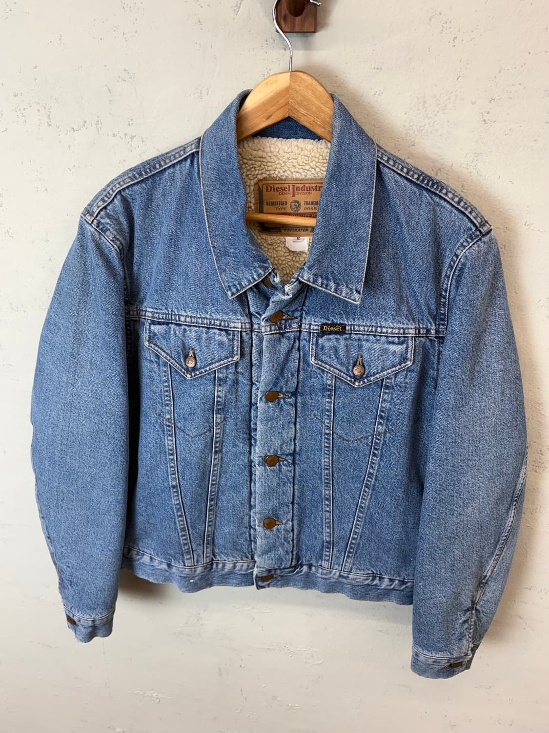 디젤 빈티지 데님 쉐르파 자켓 상품이미지4