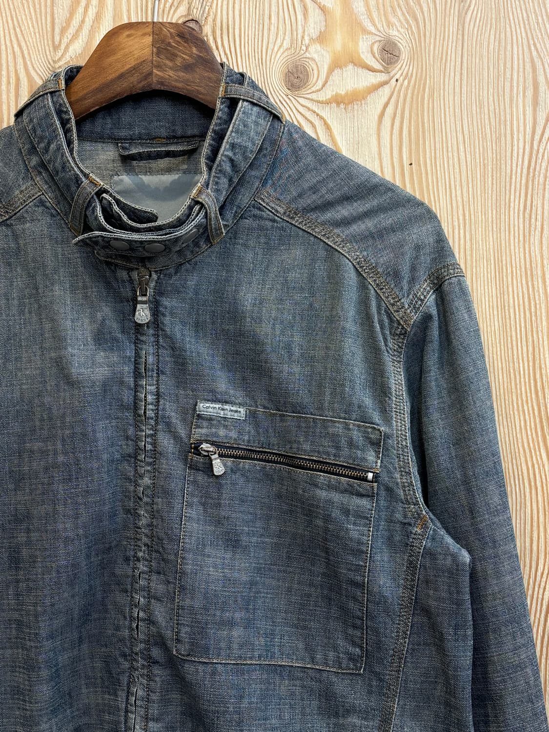 캘빈클라인진스 데님 바이커 집업  상품이미지2