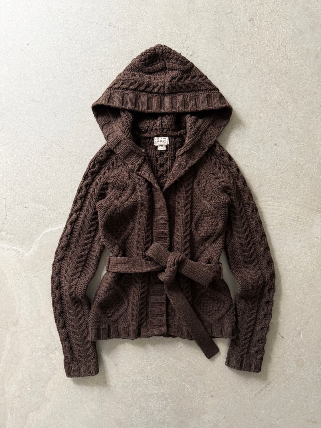 Polo Jeans Lambswool Cable Knit Cardigan 상품이미지1