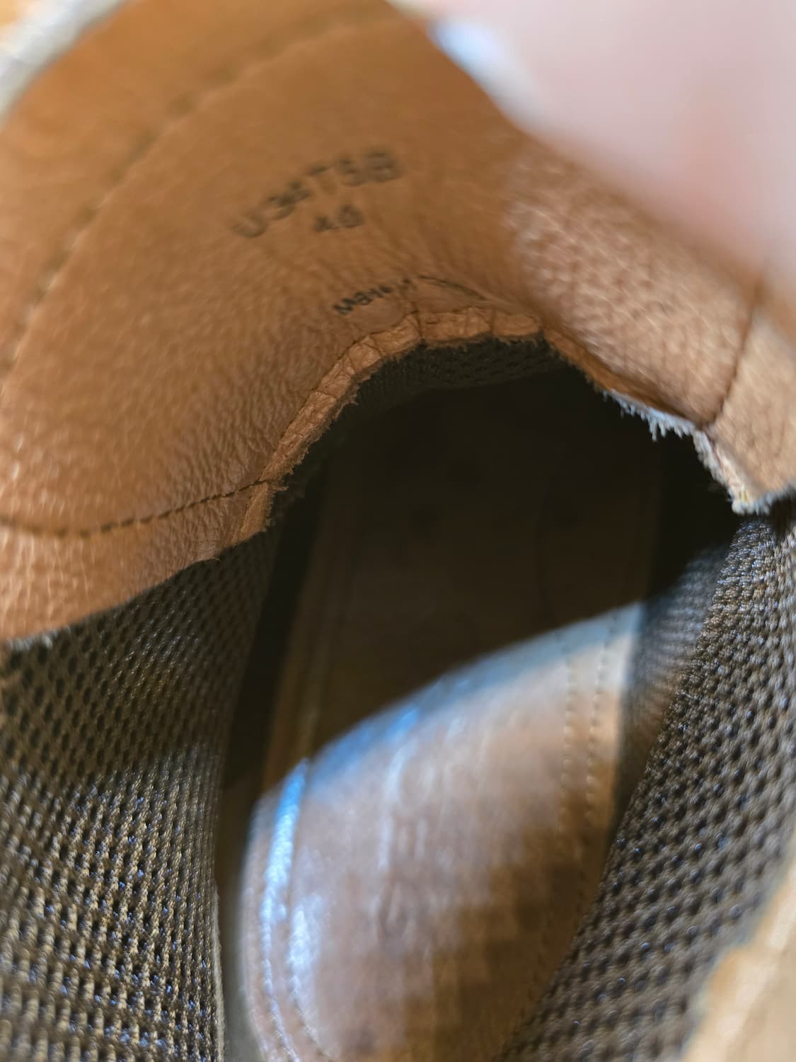 제옥스 GEOX 남성 가죽 워커 부츠 (브라운)255~260(40싸이즈) 상품이미지6