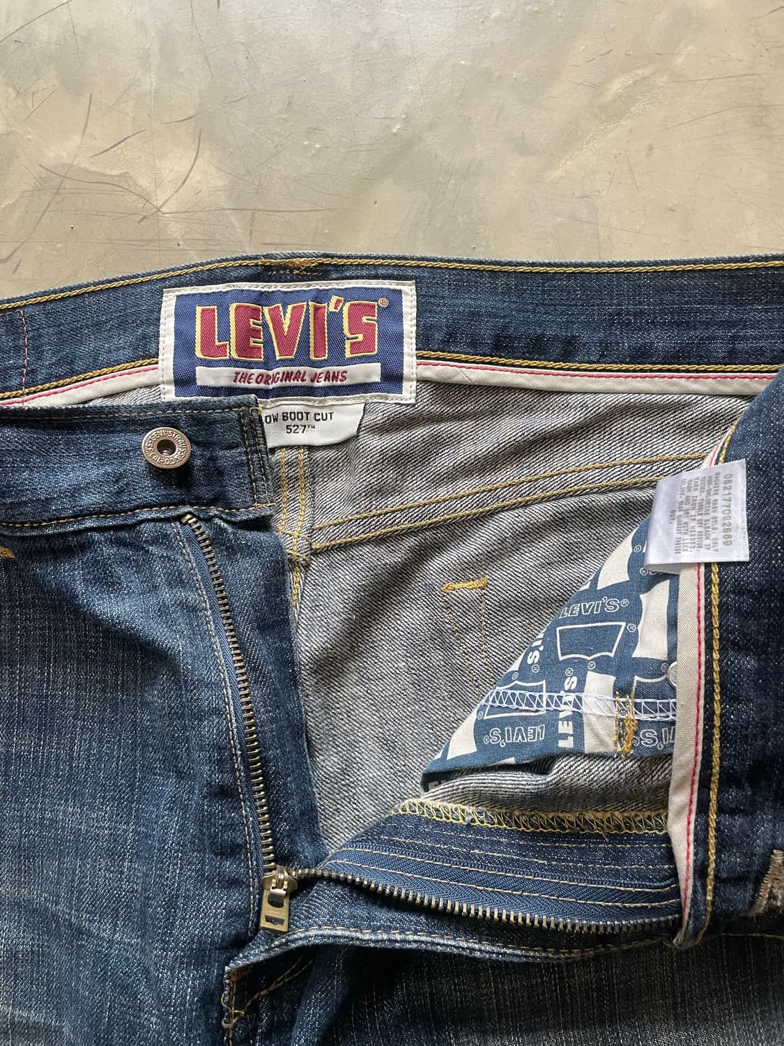 리바이스 527 Low Boot Cut 34x30 상품이미지5