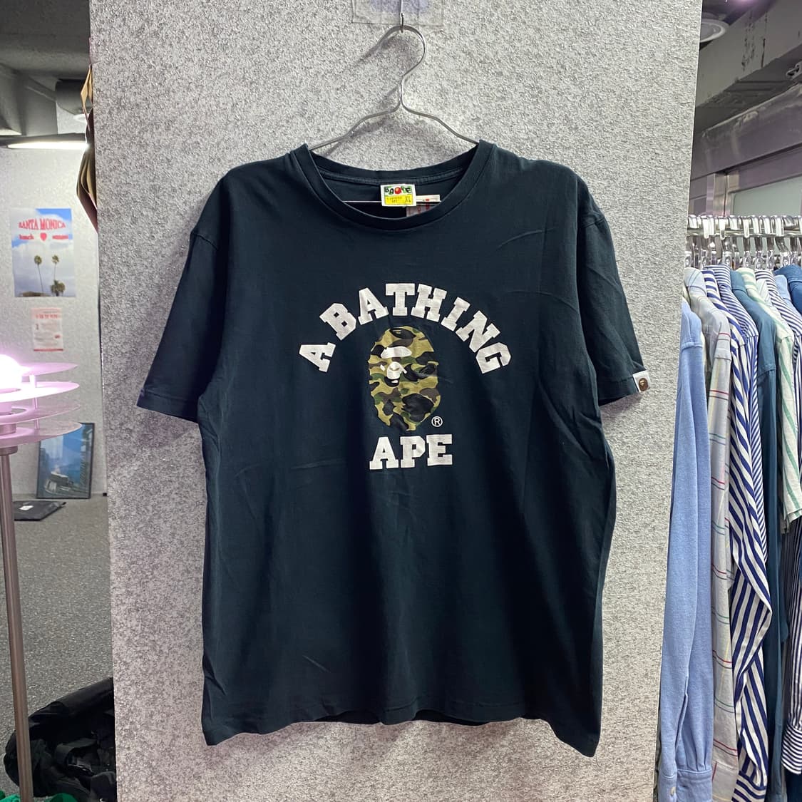 베이프 퍼스트 카모 컬리지 블랙 반팔 B4348 상품이미지2