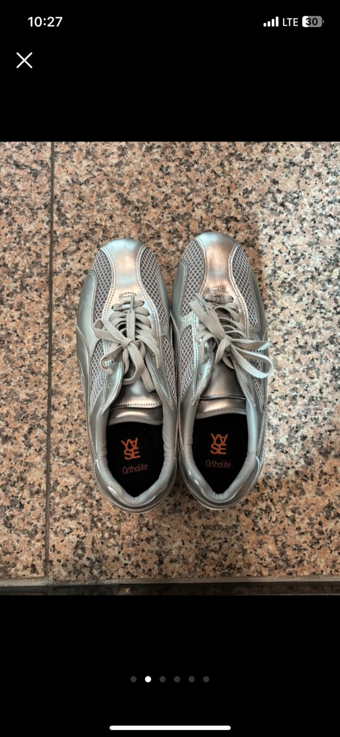 야세 스파이더 레더 스니커즈 실버 240 상품이미지2