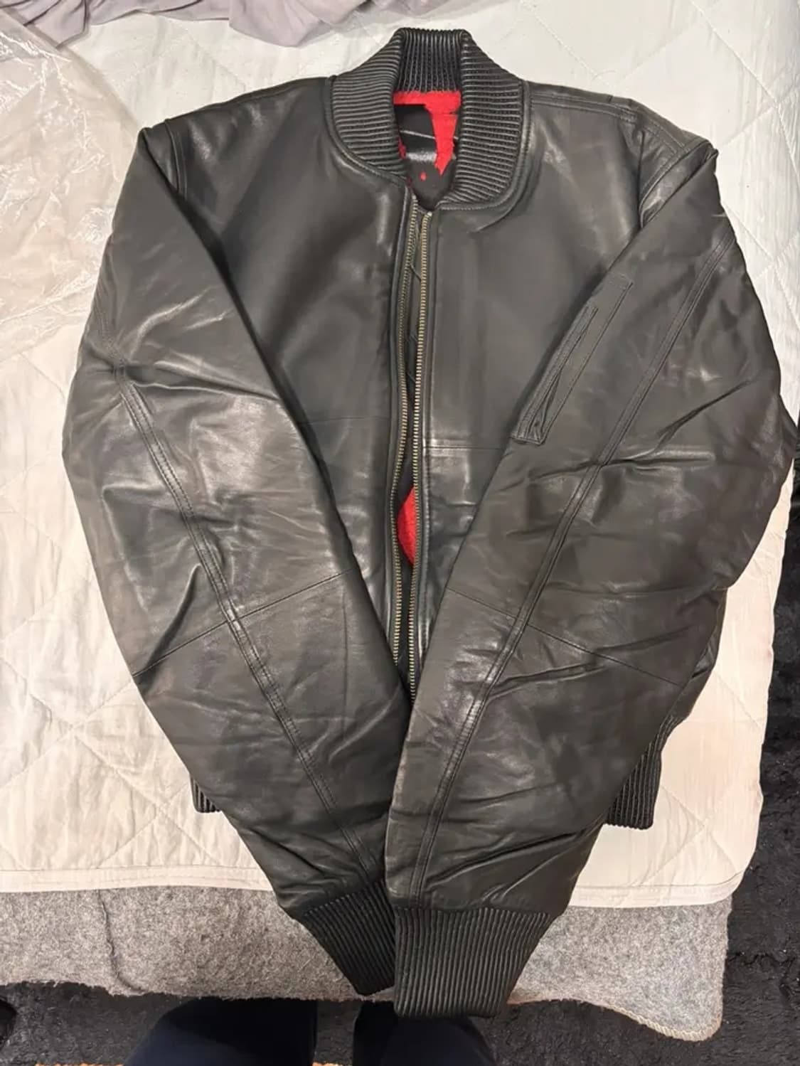 vlone 2017 leather bomber 상품이미지1