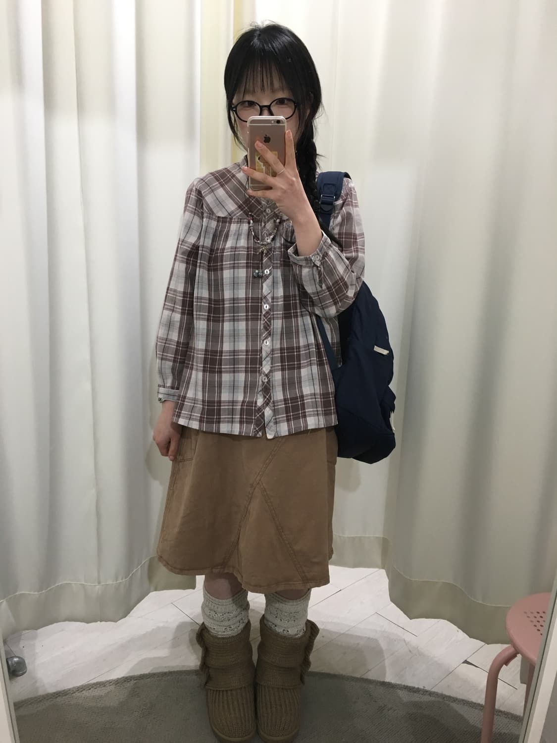 check blouse 상품이미지2