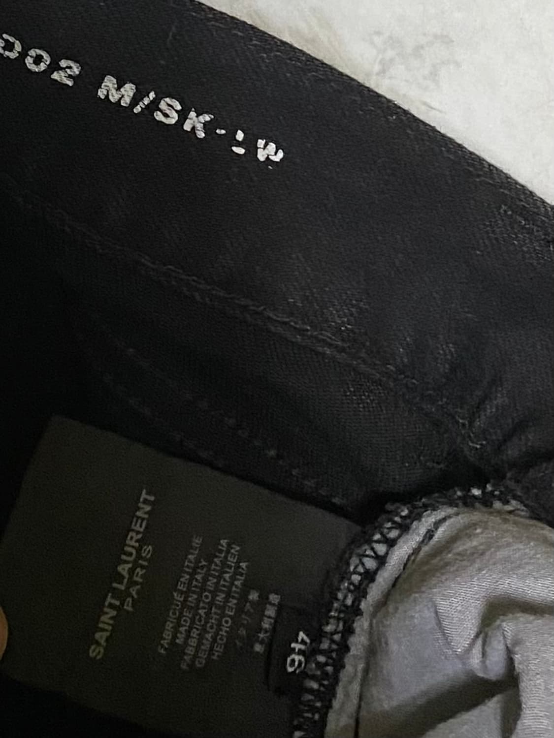 생로랑 빈티지 블랙진 청바지 슬림 31~32인치 상품이미지5