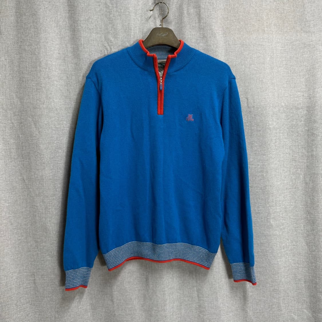 [L] 링스 Lynx 골프 울 방풍 반집업 집업 니트 상품이미지1