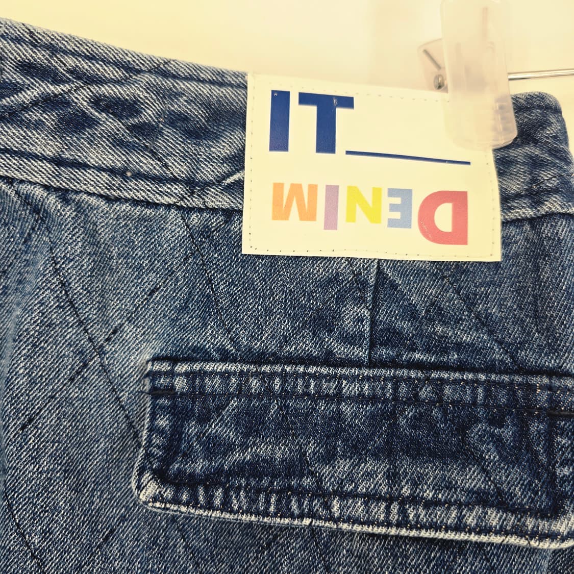 잇미샤 퀼팅 데님 스터드 스커트 44 상품이미지8