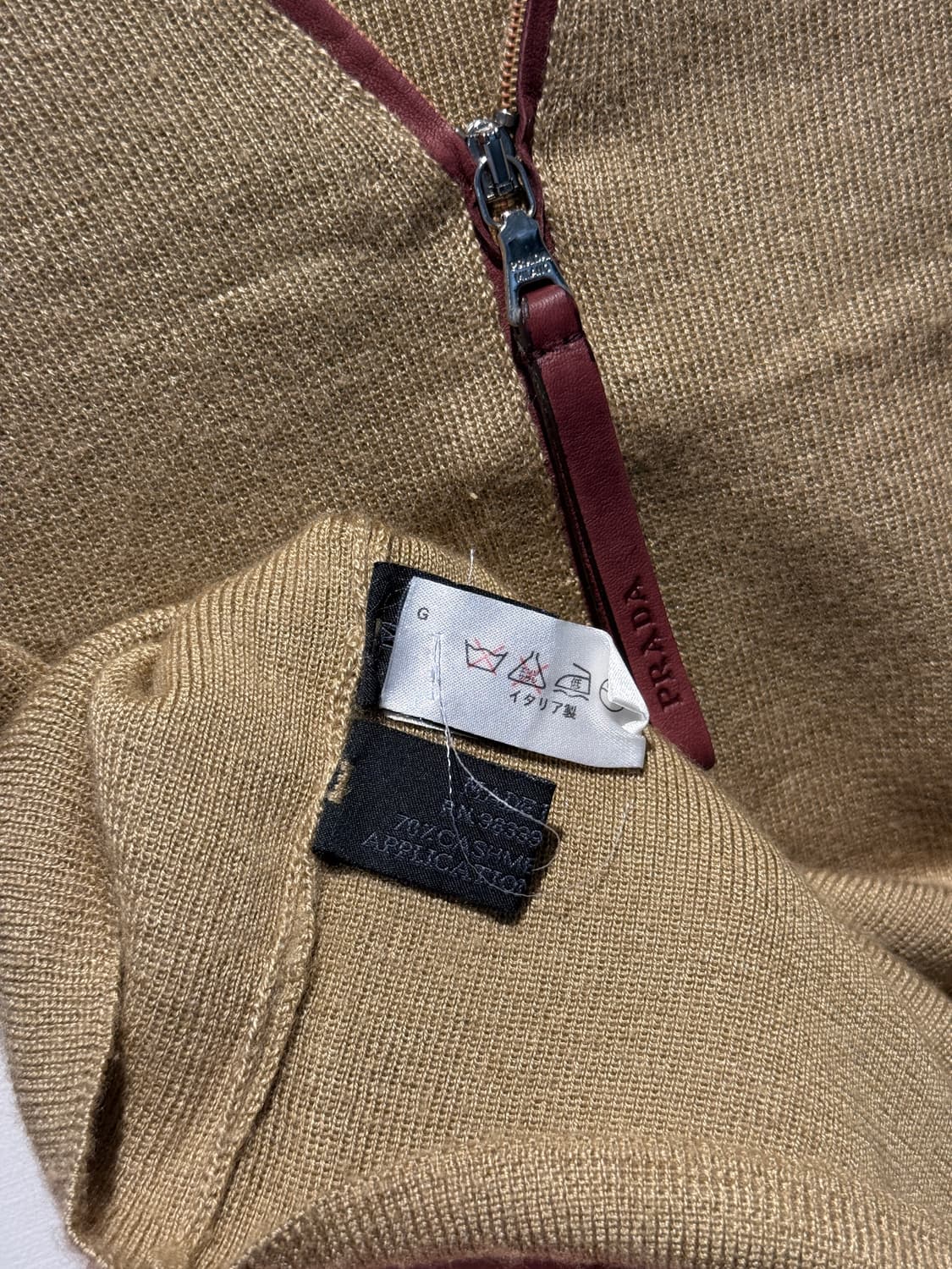 90s Cashmere-Silk Blend Zip-up Knit 상품이미지5