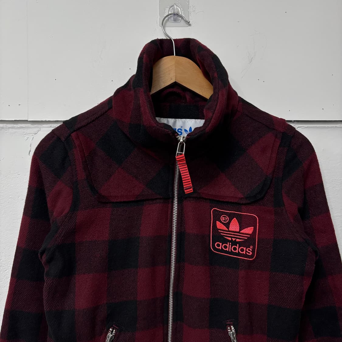 아디다스 체크 y2k 점퍼 상품이미지2