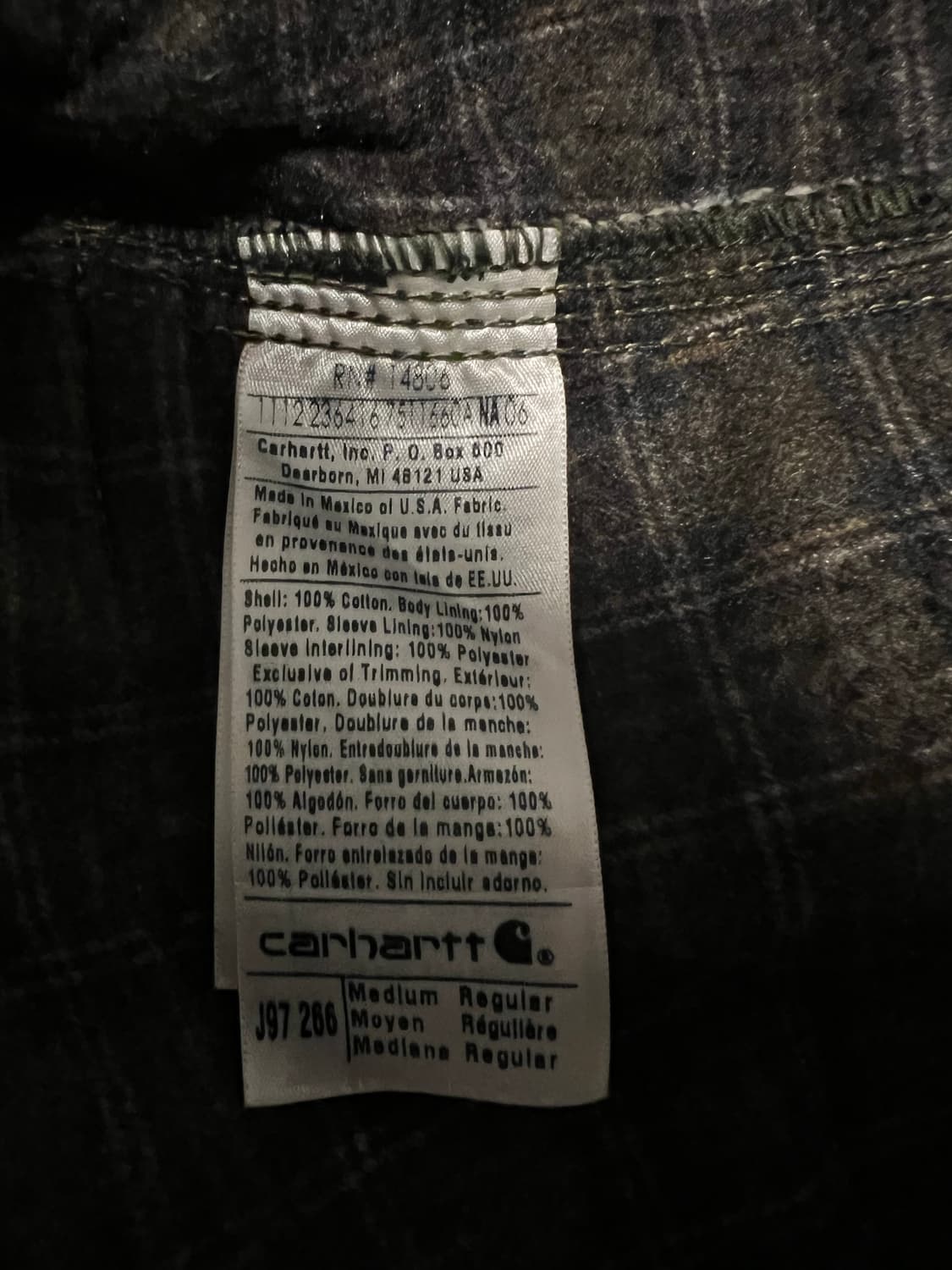 칼하트 디트로이트 j97 266 cottonwood 상품이미지3