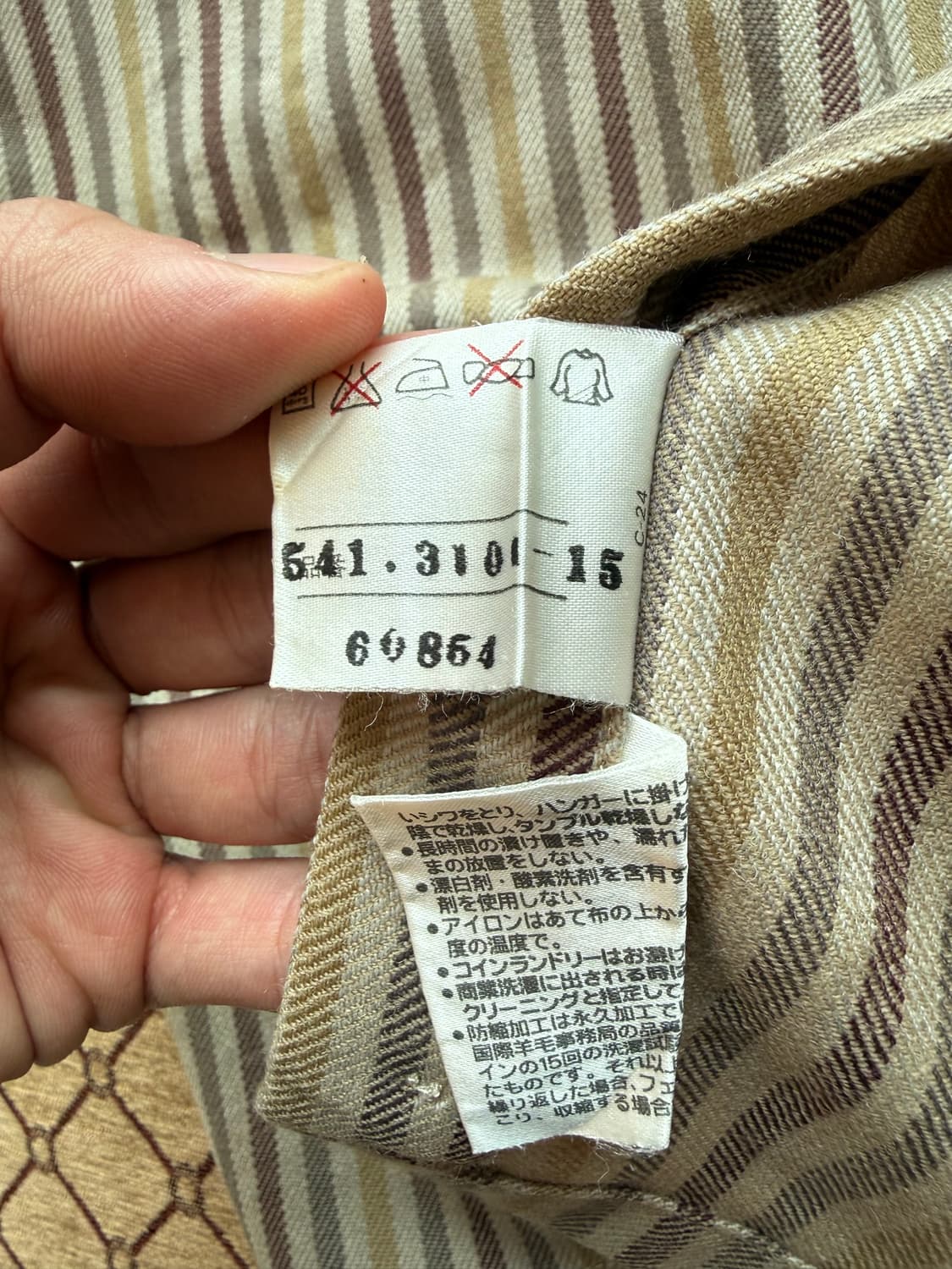 브라운 스트라이프 셔츠 상품이미지9