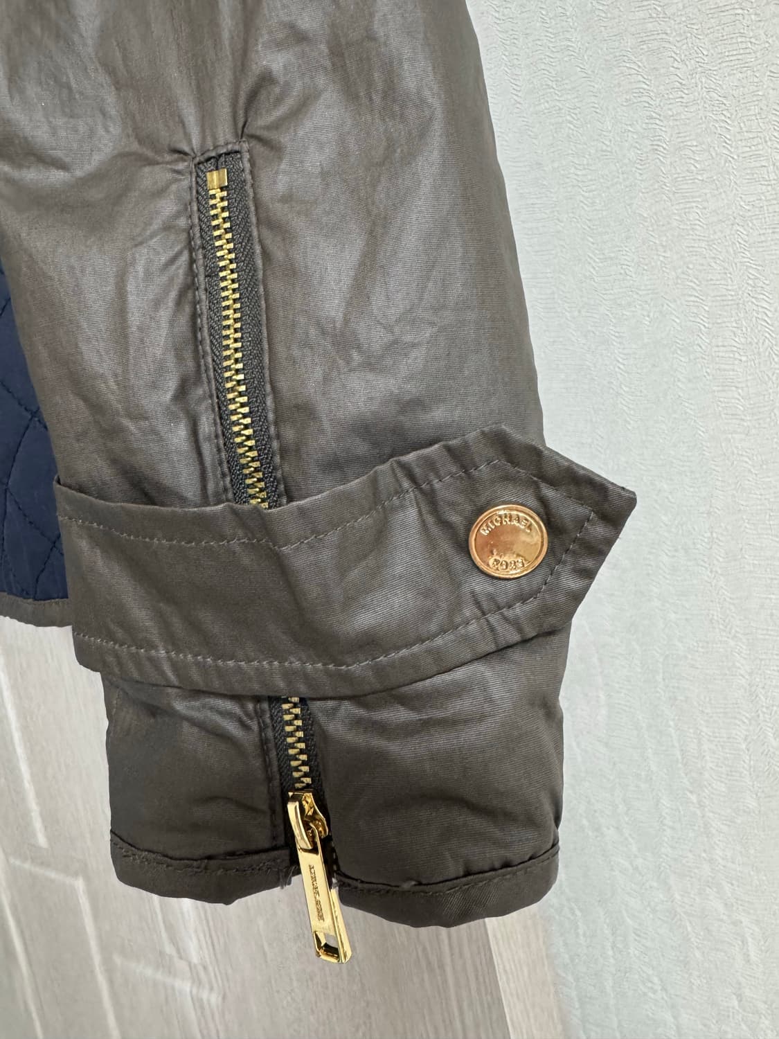 마이클 코어스 퀄팅 자켓 네이비 XS 상품이미지6