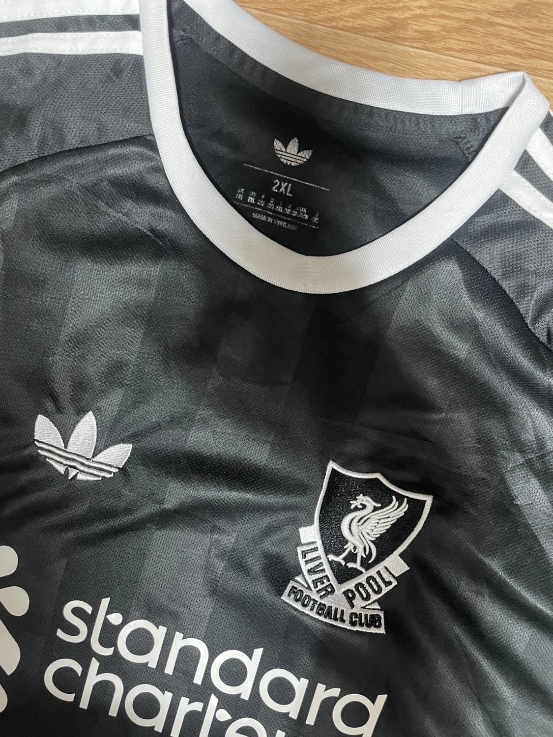 아디다스 리버풀 블랙 축구 유니폼 반팔 fc 반팔티 상품이미지3