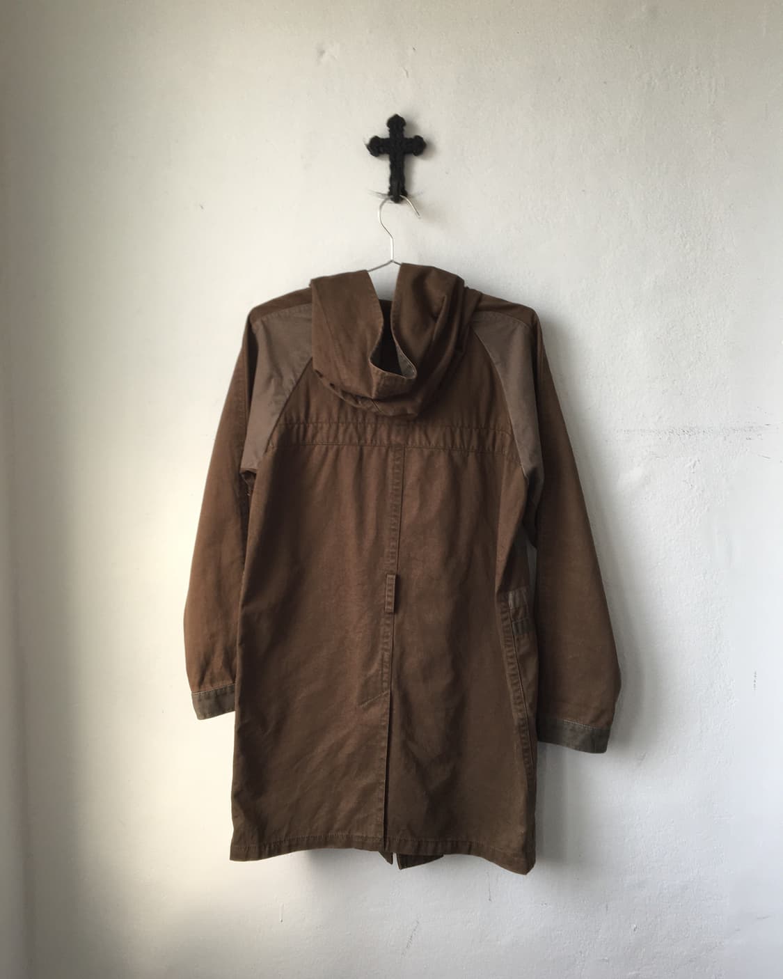 Patch point hood cotton coat 상품이미지3