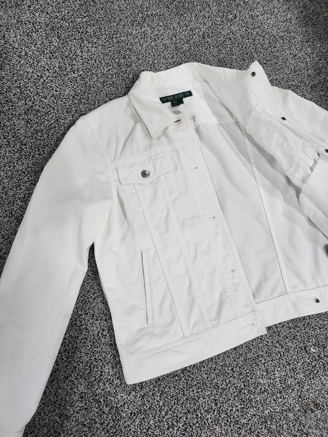 로렌 랄프로렌 화이트 데님 자켓 L 상품이미지3