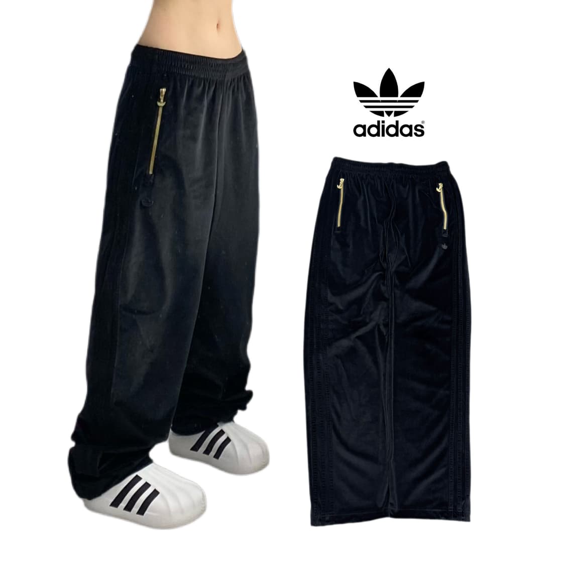 아디다스 신형 파이어버드 벨루어 벨벳 트랙팬츠 상품이미지1