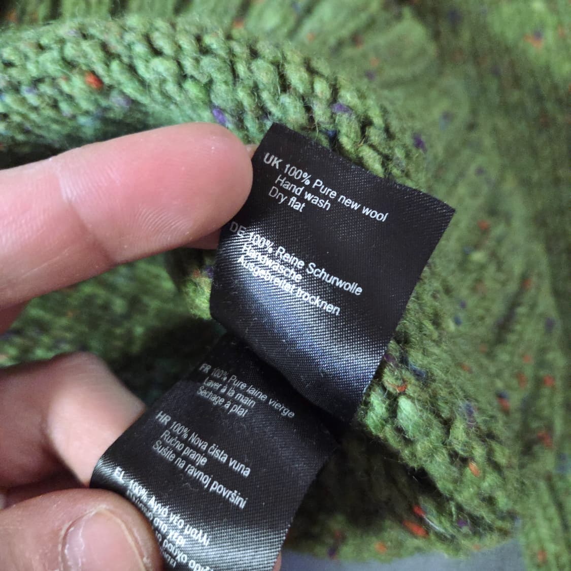 바버 울 쉐기독 니트 스웨터 L 상품이미지8