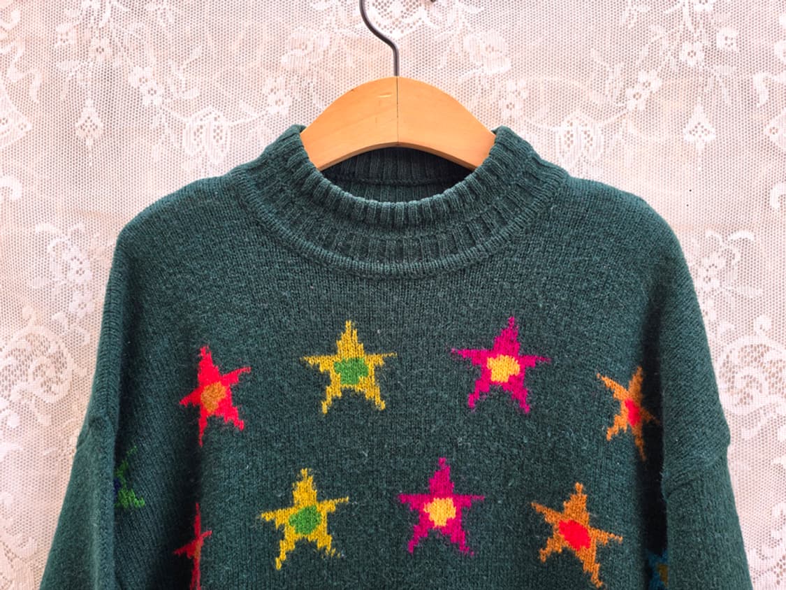 90s 베네통 셔틀랜드울 100% 이태리메이드 상품이미지2