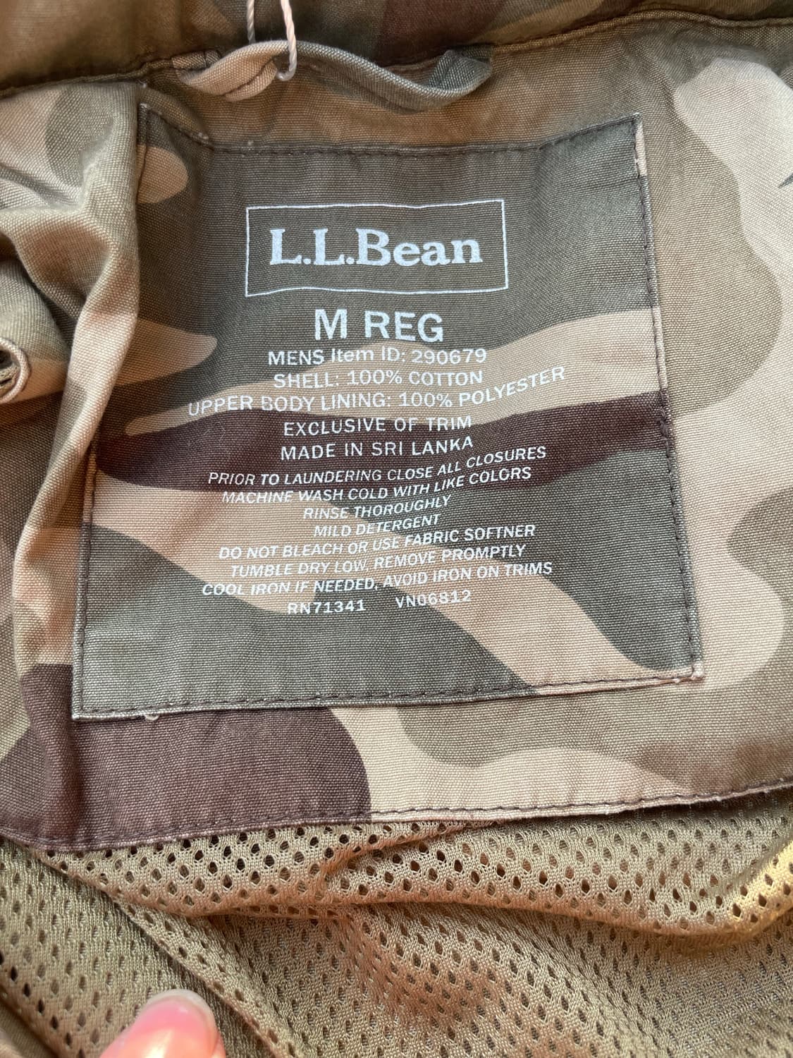 LL Bean 카모 필드자켓  상품이미지6