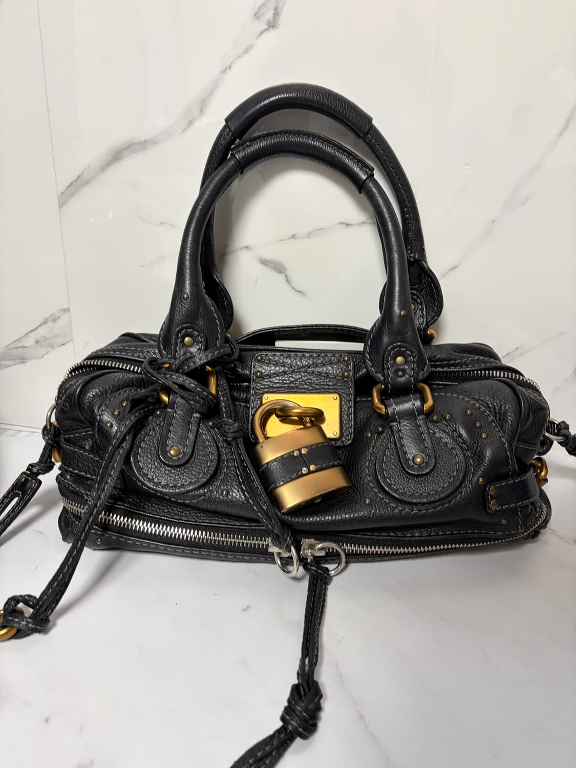 [A+ 정품] 끌로에 패딩턴백 블랙 금장 상품이미지7