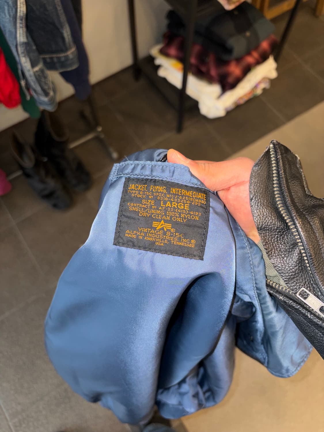 90’s Alpha Industries B-15C USA flight  상품이미지10