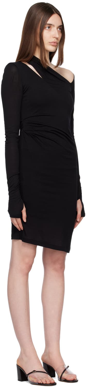 헬무트랭 피터도 아카이브 비대칭 컷아웃 미니 원피스 블랙 드레스 상품이미지6