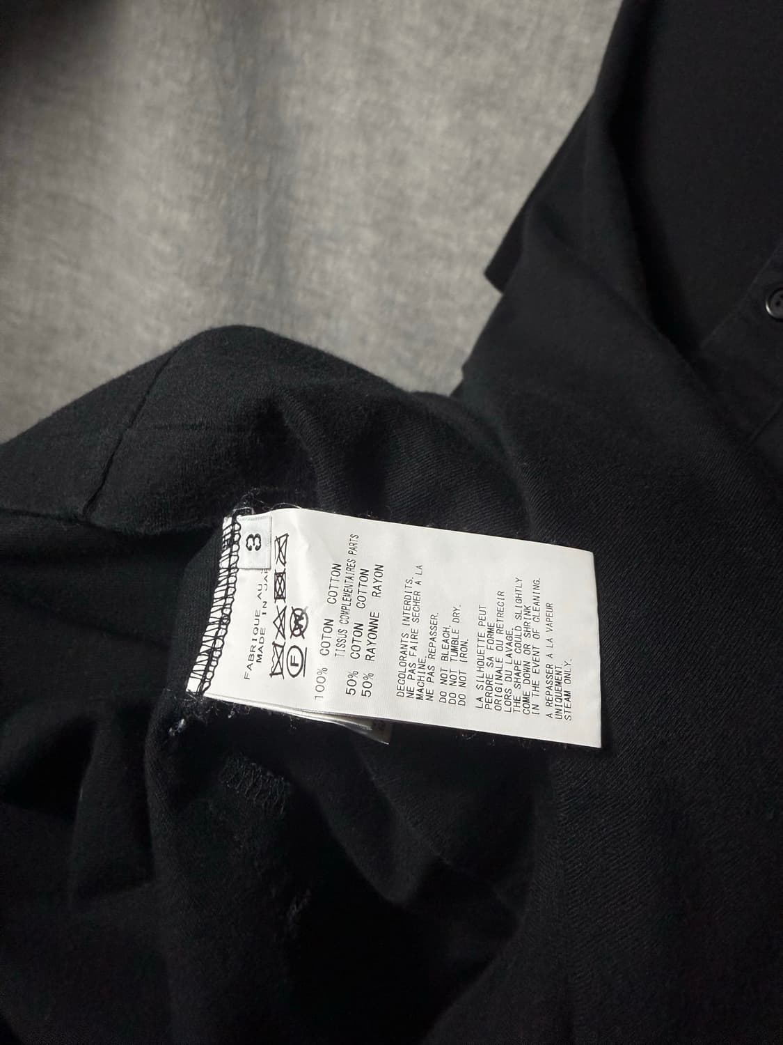 Yohji Yamamoto Pour Homme Henley Neck 상품이미지5