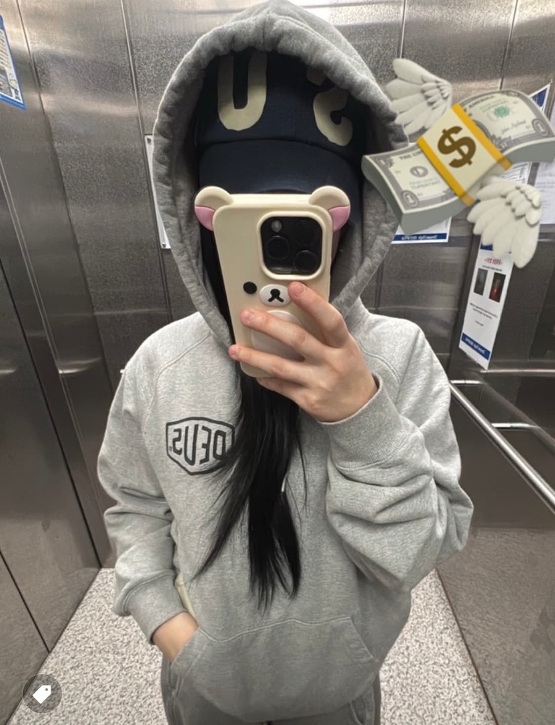 새상품) 데우스 엑스 마키나 서울 후드티 m 그레이 상품이미지1