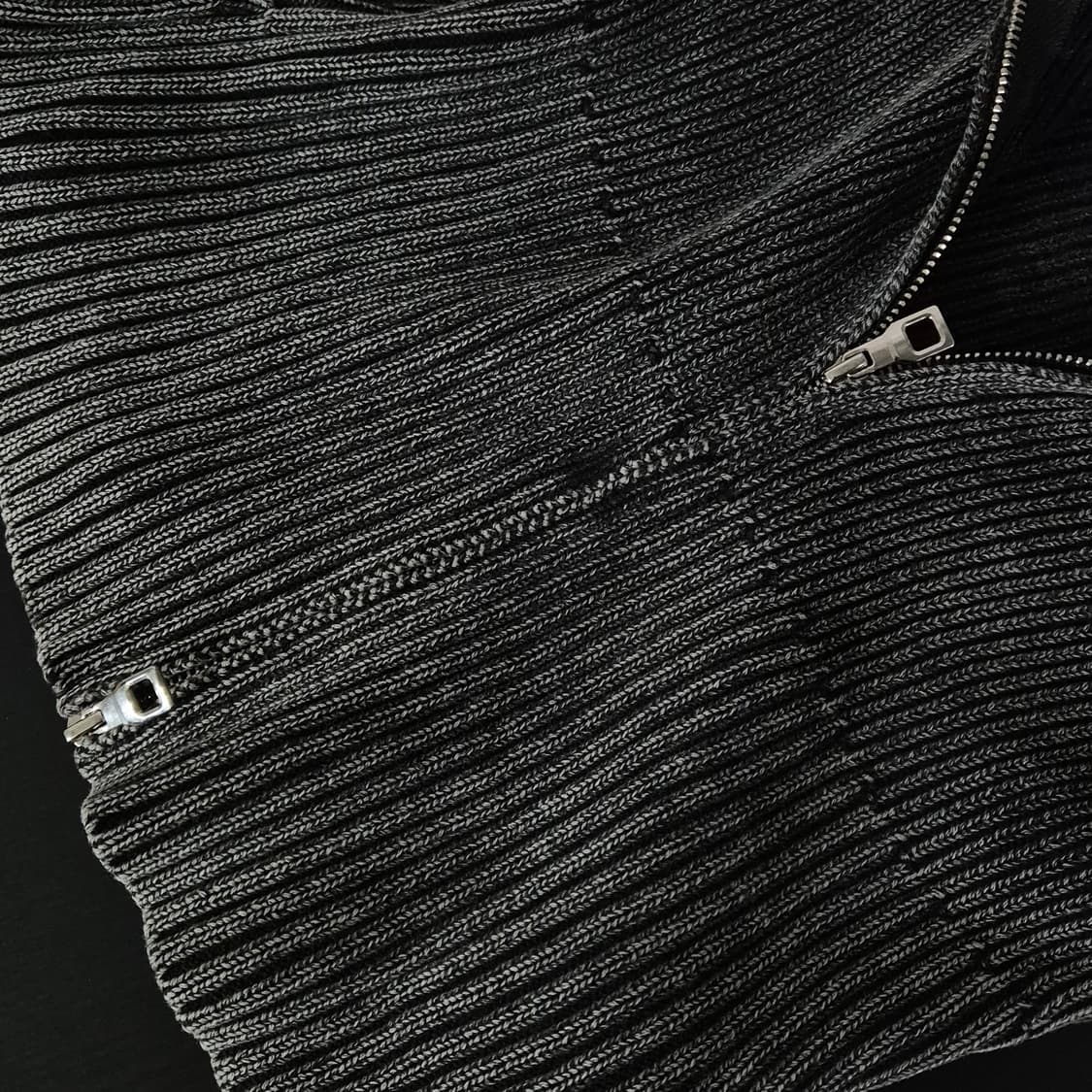 일본 빈티지 니트 크롭 집업 OS 사이즈 상품이미지3