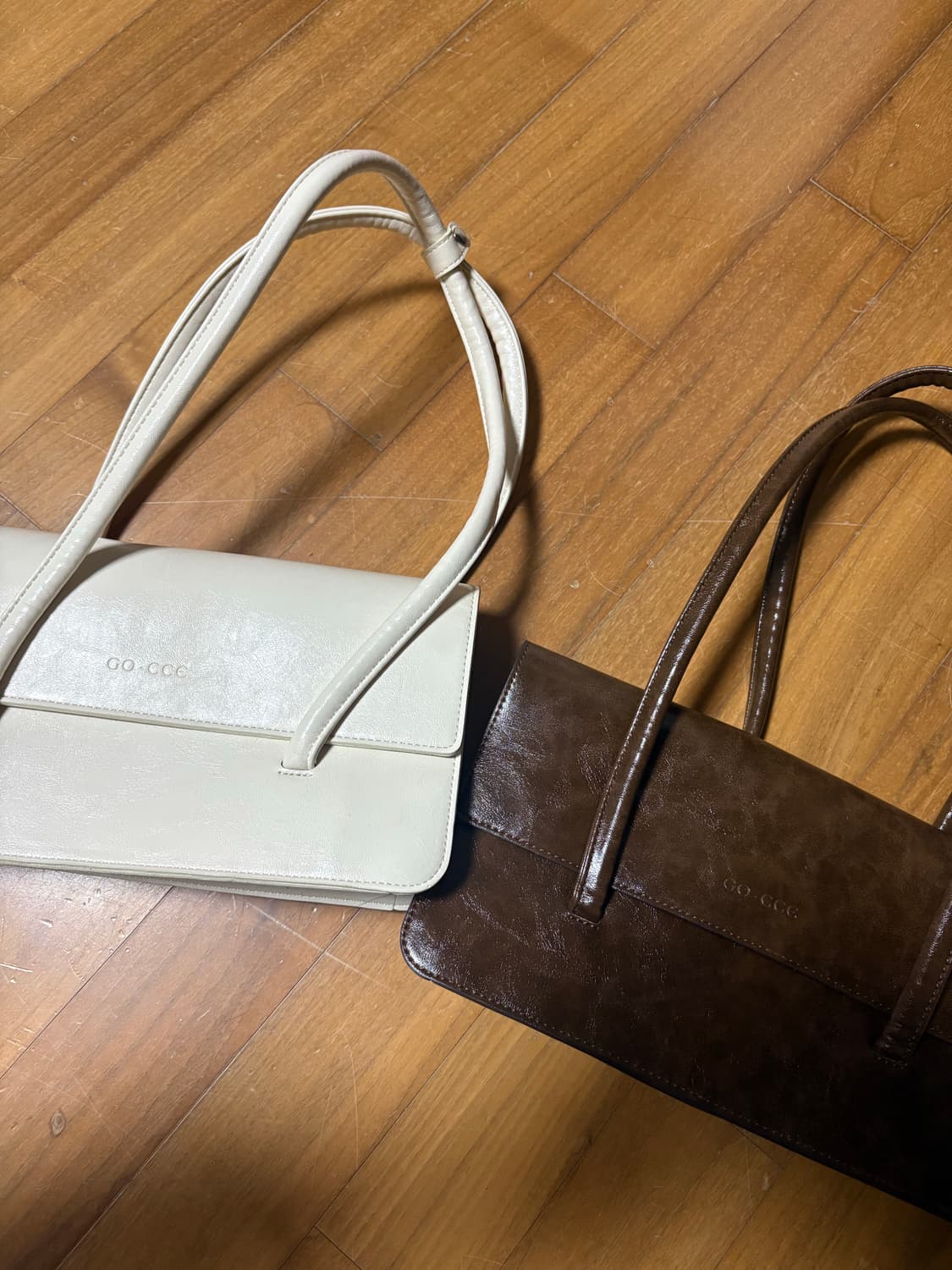 고세 어반스퀘어 숄더백 아이보리 브라운 일괄 상품이미지1