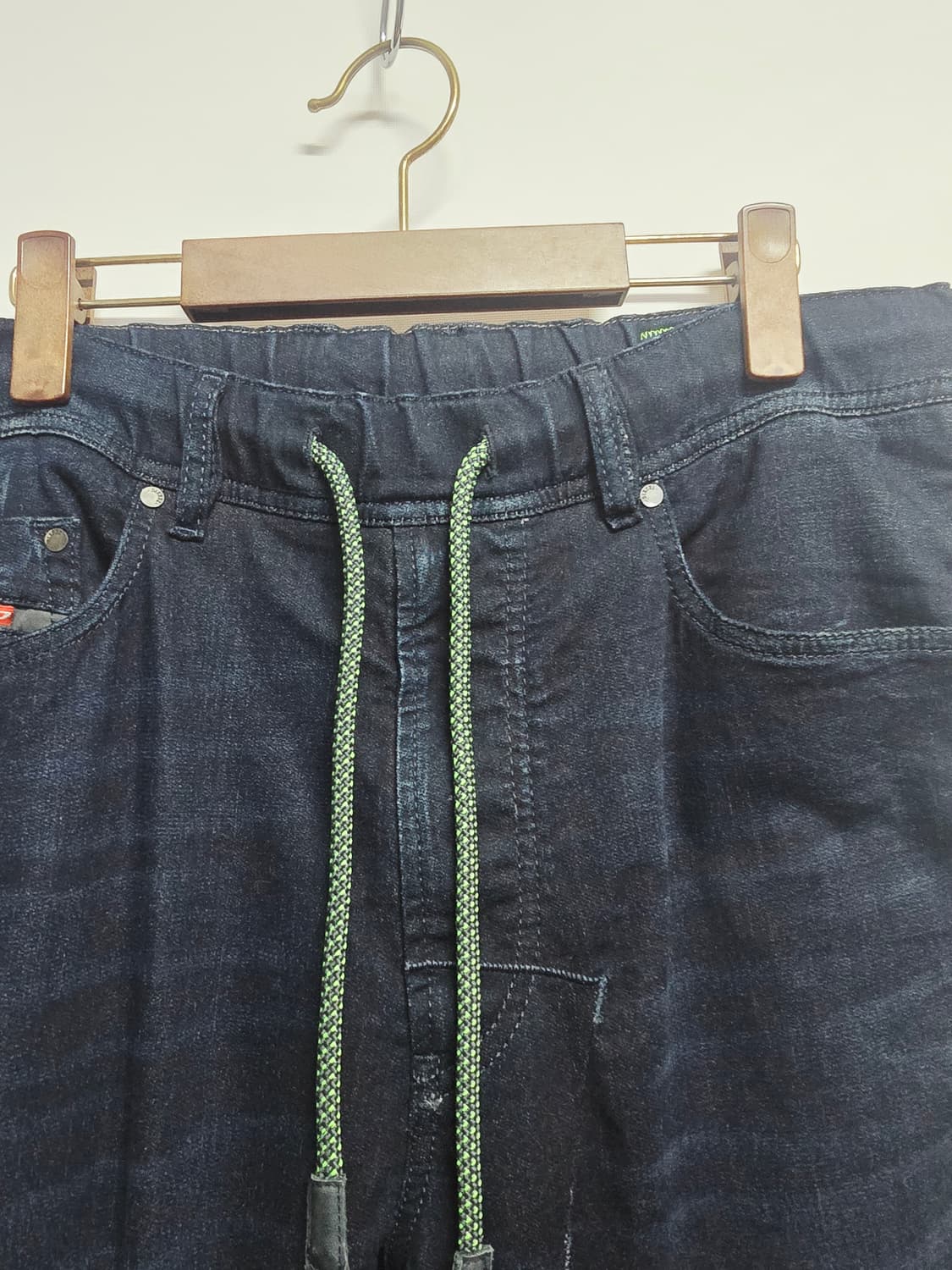 디젤 사이드라인 데님 스웻 조거팬츠 상품이미지2