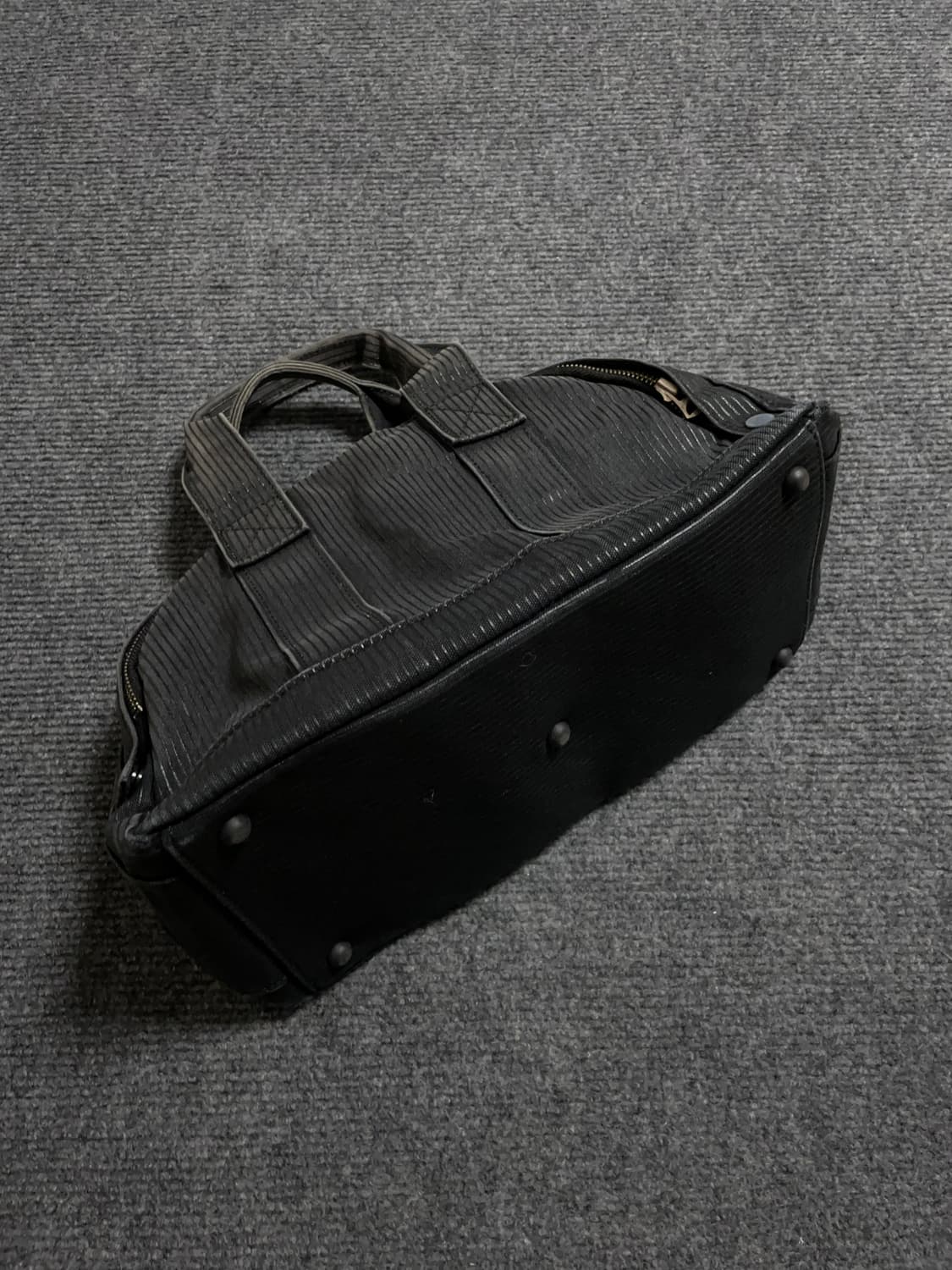 포터 블랙 스트라이프 보스턴백 상품이미지4