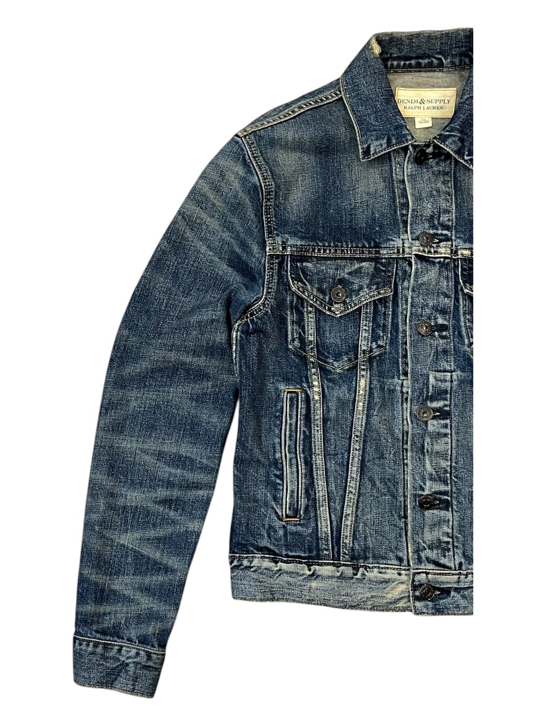데님앤서플라이 랄프로렌 드림캐쳐 성조기 데님 자켓 XS #csz1878  상품이미지6