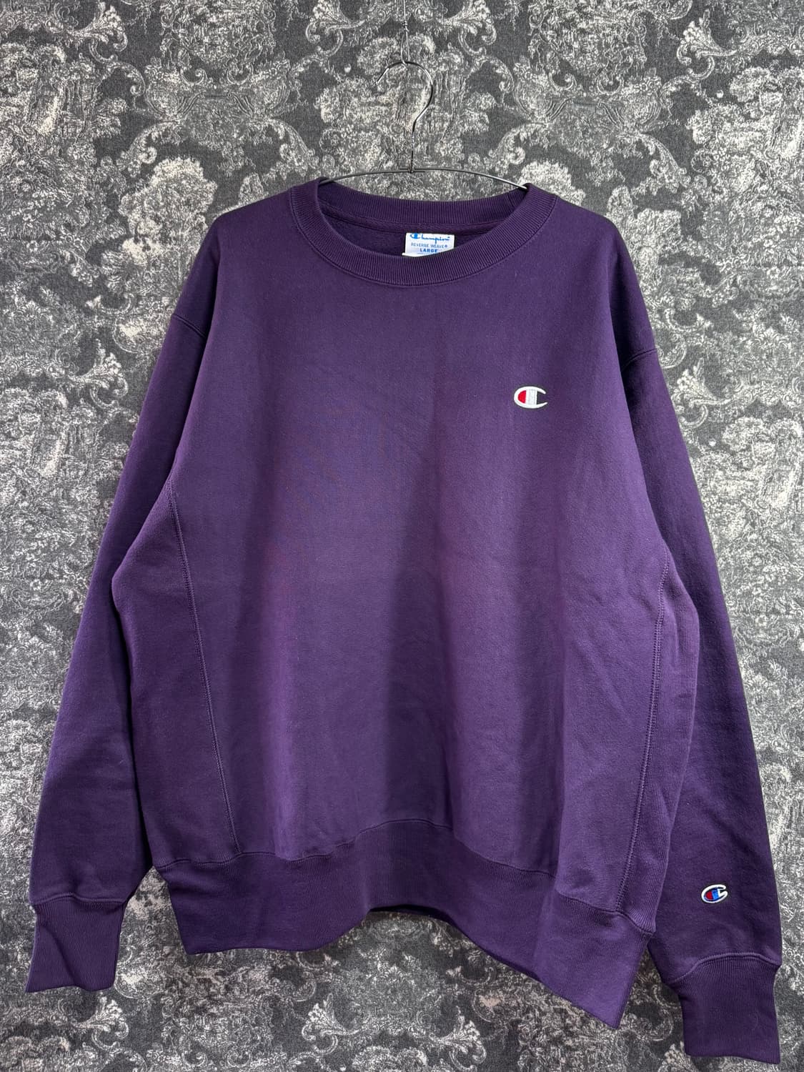 champion reavers weave 챔피온 리버스위브 퍼플 맨투맨 상품이미지2