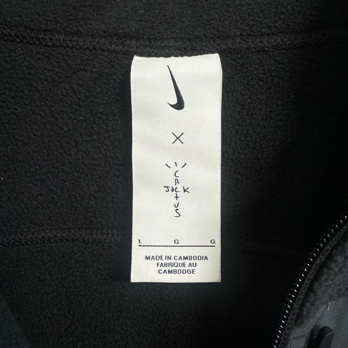 (L)나이키 x 트래비스 스캇 NRG BH 쿼터 집 블랙 앤트러사이트 상품이미지3