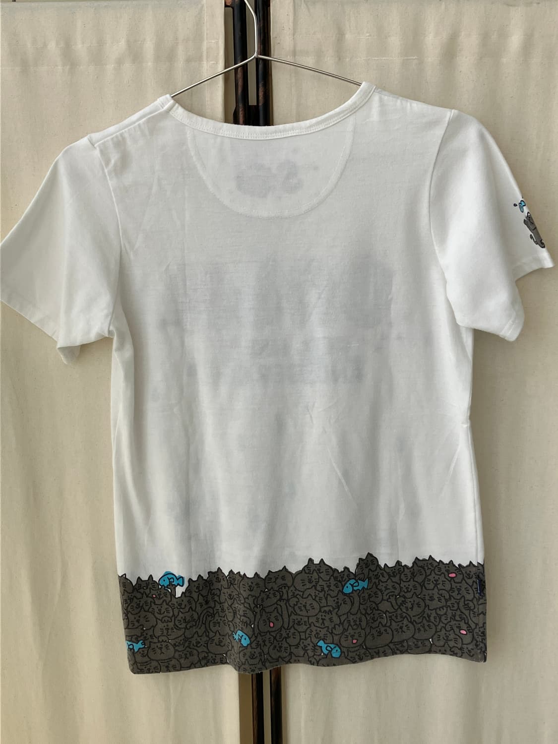 quirky cat printing half t-shirt 상품이미지7