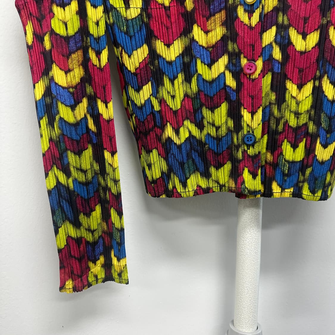 이세이미야케 플리츠츨리즈 패턴 디자인 레어 셔츠 상품이미지3