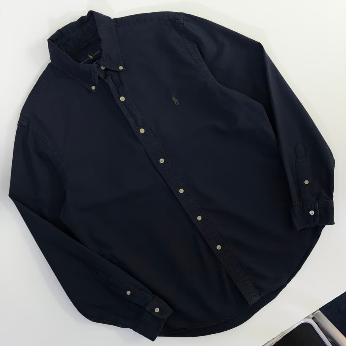 Polo  폴로 랄프로렌 자수 코튼 다크네이비 셔츠 상품이미지2